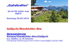 Bergsporttag 2024 Galtjoch/ Ehenbichler-Alm ABGESAGT evtl nächste Woche Bergsporttag 2024 Galtjoch/ Ehenbichler-Alm ABGESAGT evtl nächste Woche